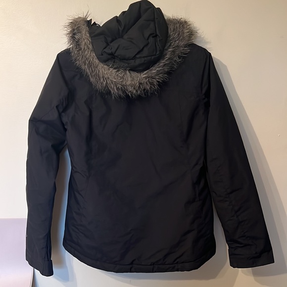 NWT Columbia SHEMLOCK LAKE Insulated Women's Jacket Faux Fur Hood BLACK XS - Picture 3 of 5